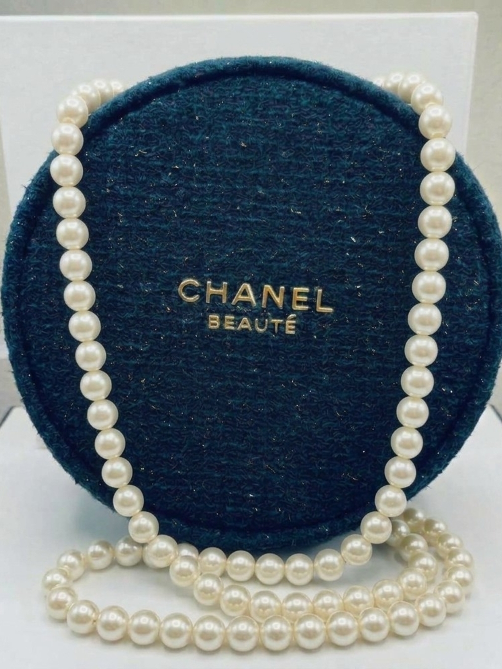 Chanel Navy Blue Tweee Gwp Holiday Beauty Bag Pouch NIB